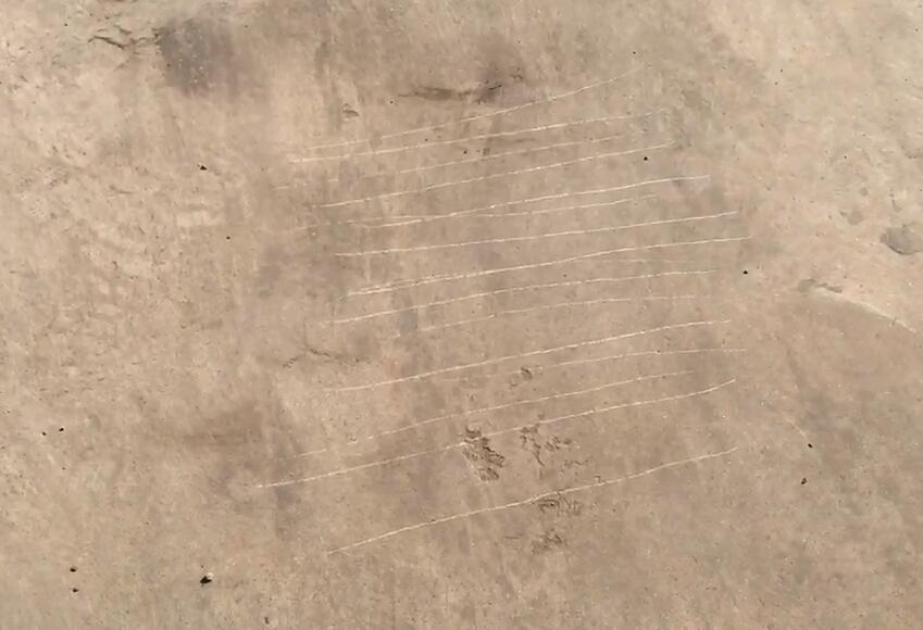 車位一角混凝土固化劑地坪施工效果展示 車位一角混凝土固化劑地坪施工效果展示