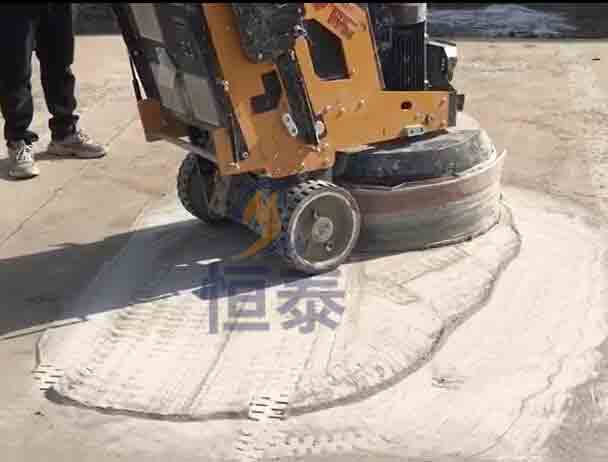 車位一角混凝土固化劑地坪施工效果展示 車位一角混凝土固化劑地坪施工效果展示