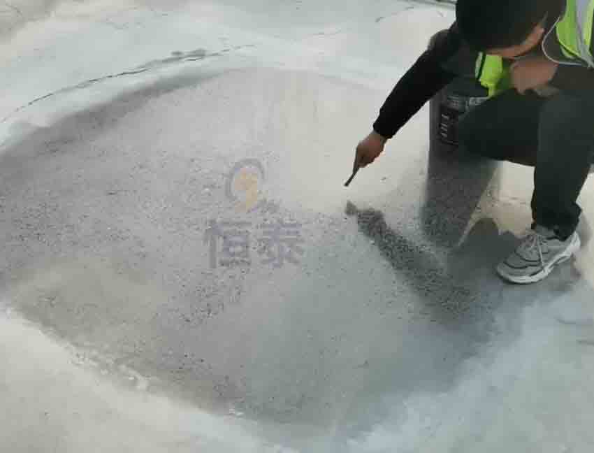 車位一角混凝土固化劑地坪施工效果展示 車位一角混凝土固化劑地坪施工效果展示