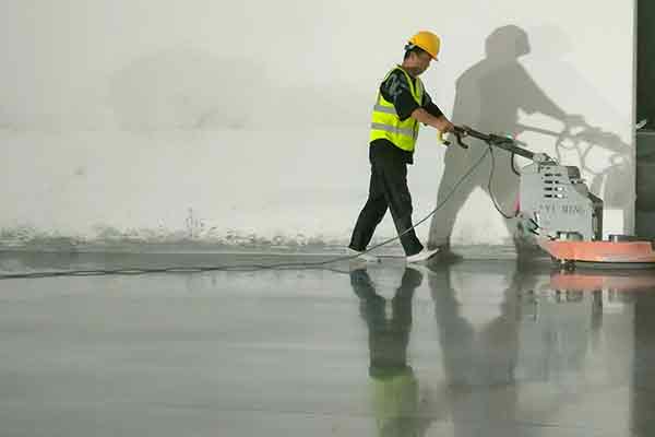 固化地坪施工中 固化地坪施工中
